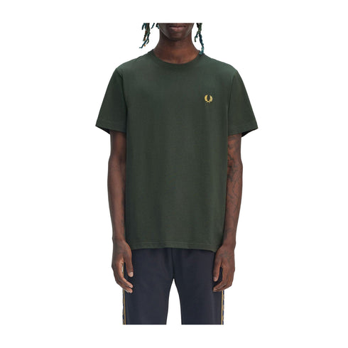 Fred Perry T-shirt T-shirt Uomo Crew Neck con ricamo S P25 - FRED PERRYM1600 - X89 - S - Francavilla Moda